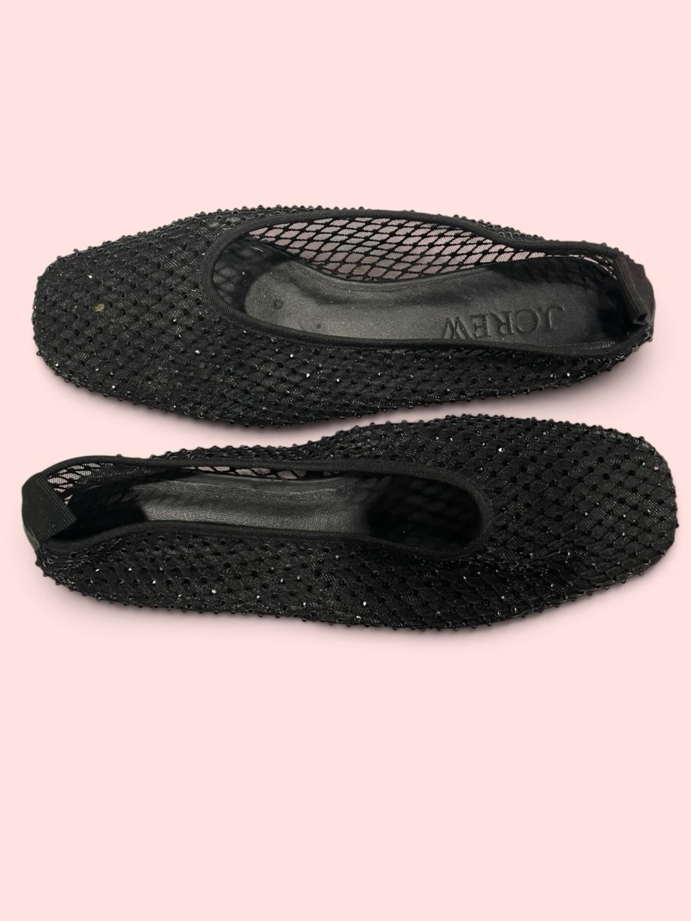 Cute J. Crew mesh sparkle ballet delicate coquette flats